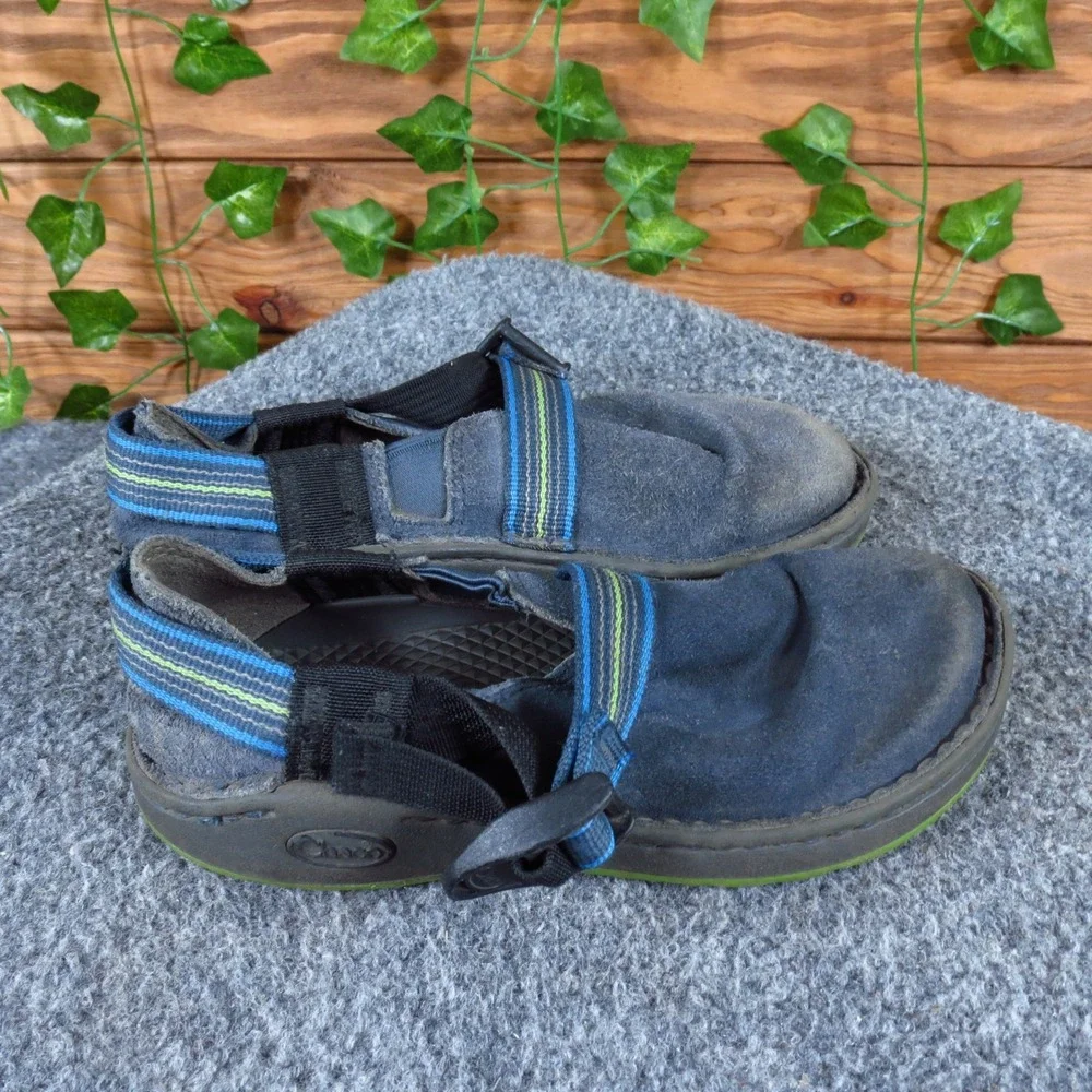 Chaco Pedshed EcoTread Kids Slip On Shoes Size 13‎ Outdoor Casual Blue Suede